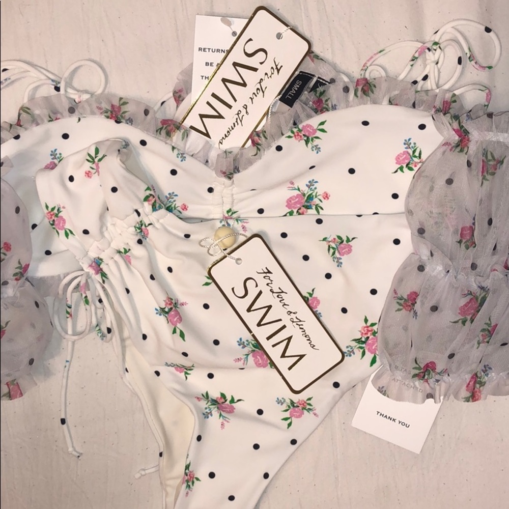 For Love & Lemons Cindy Ruched Set